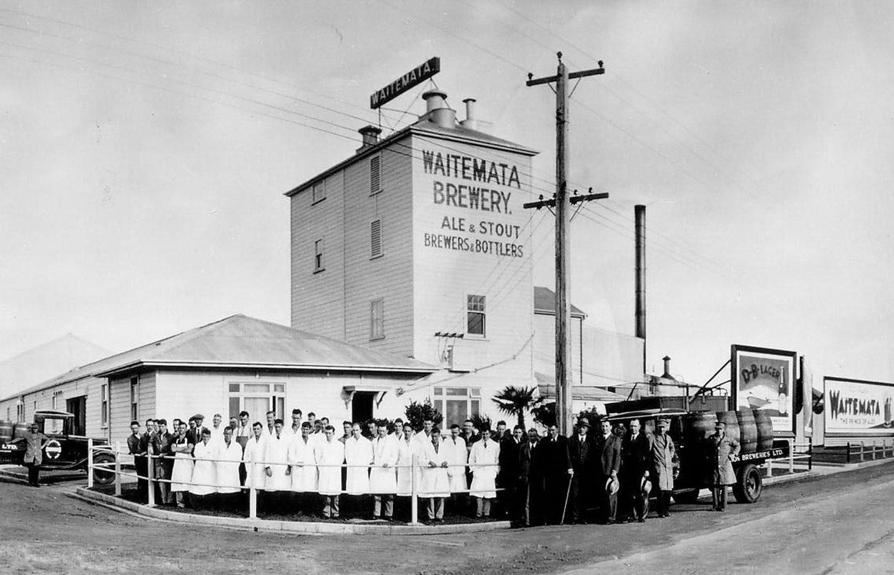 DB Export Waitemata brewery historic photograph