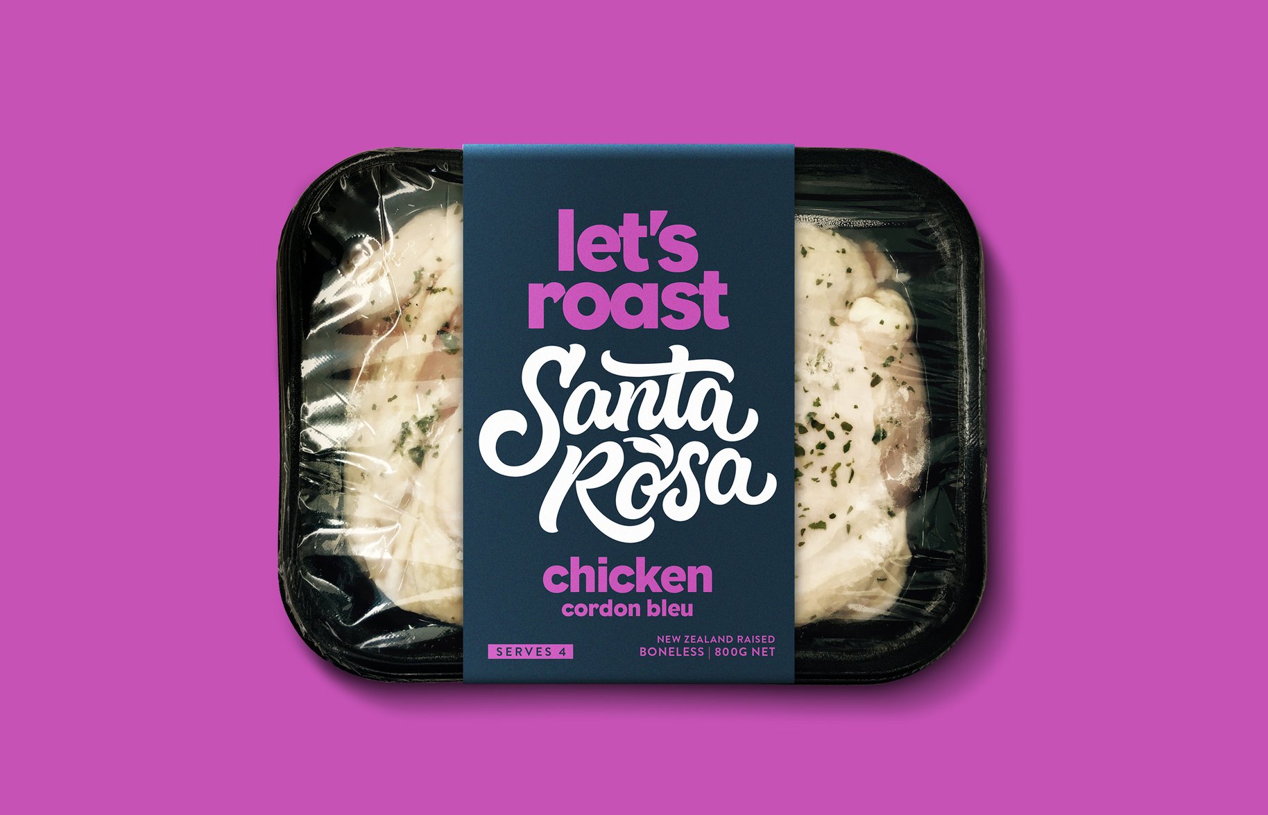 Santa Rosa lets roast cordon bleu chicken packaging