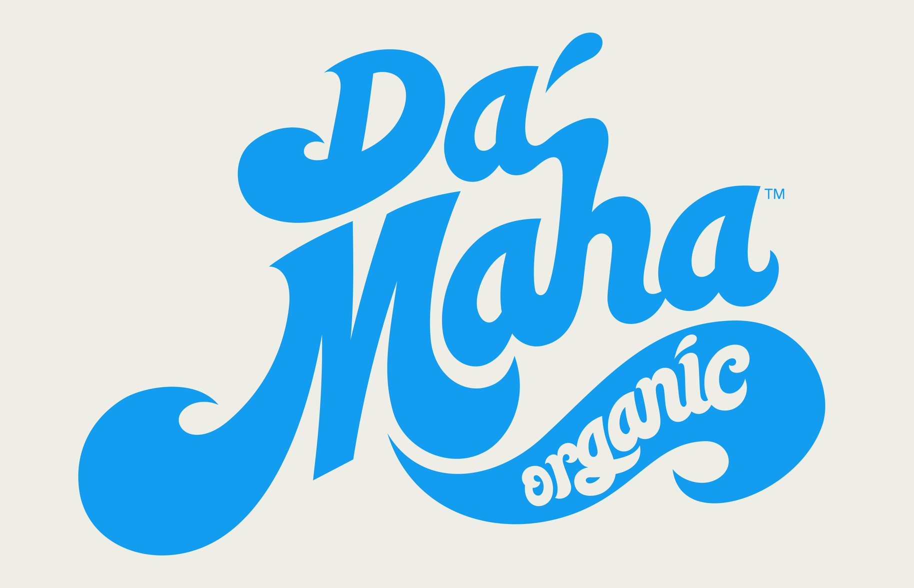 Da'Maha Organic Blue Brand Identity 