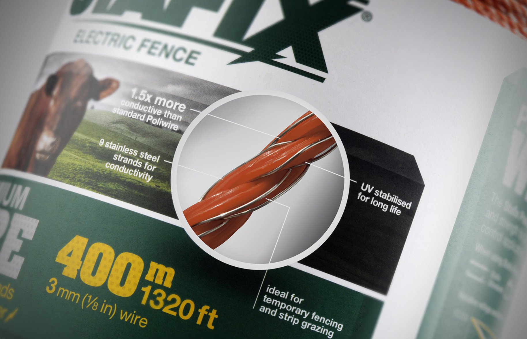 Stafix electric fence packaging details