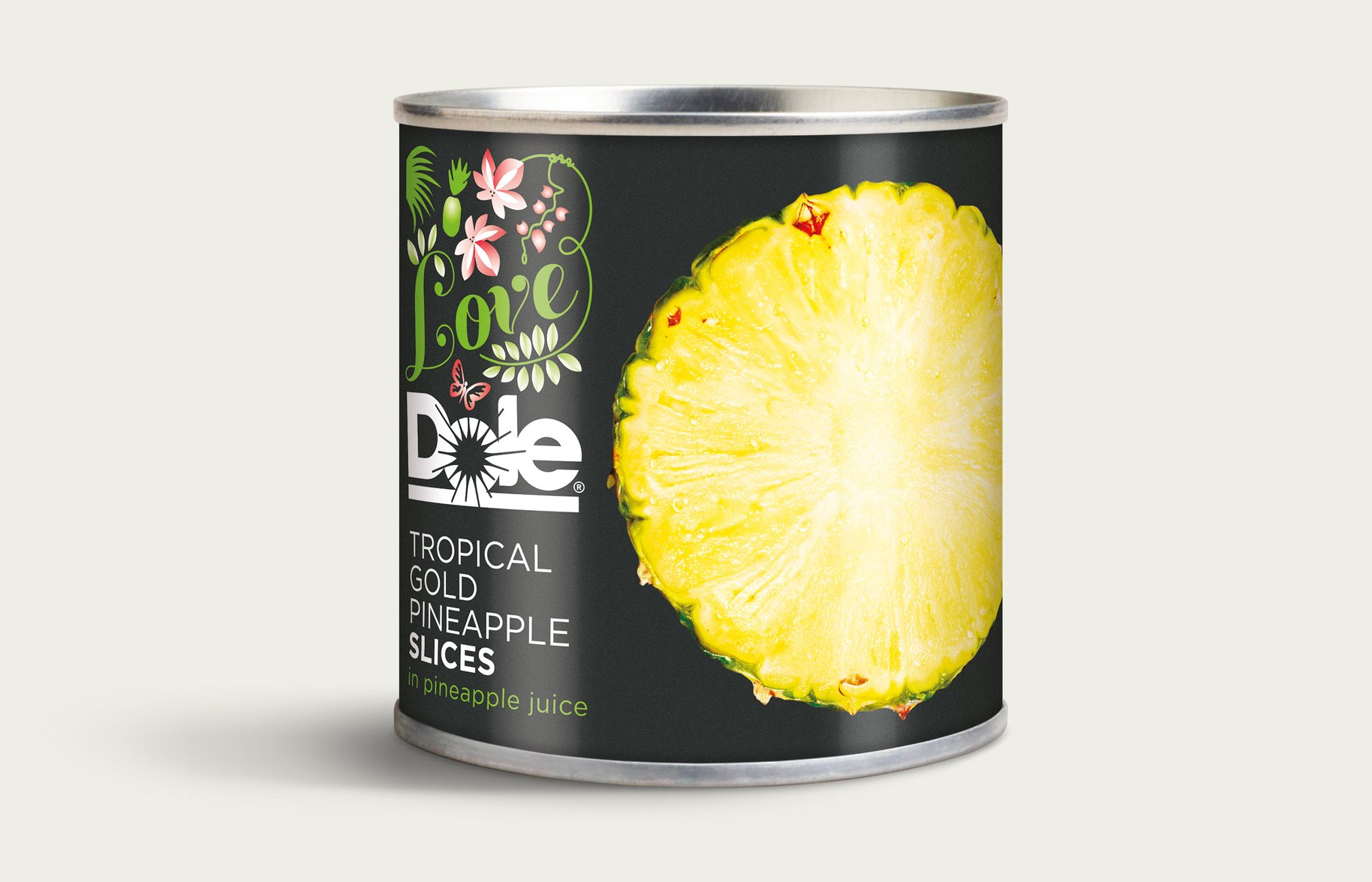 Dole Tinned Pineapple Packaging Design 
