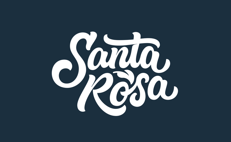 Santa Rosa logo typography