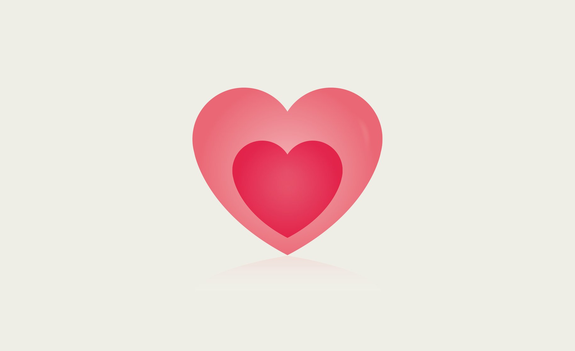Capricare double heart icon illustration