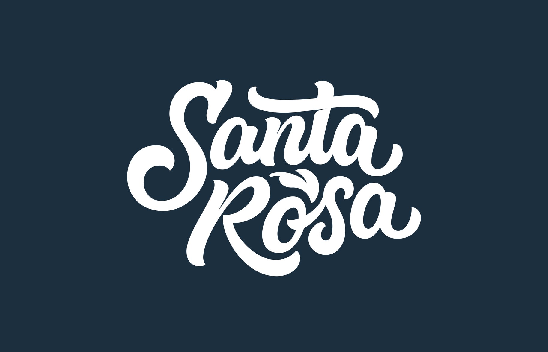 Santa Rosa logo typography 