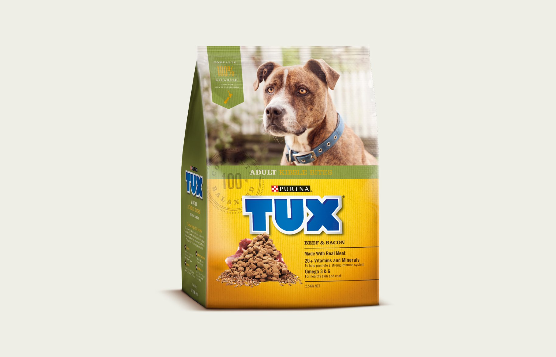 Tux Adult Kibble Bites packaging