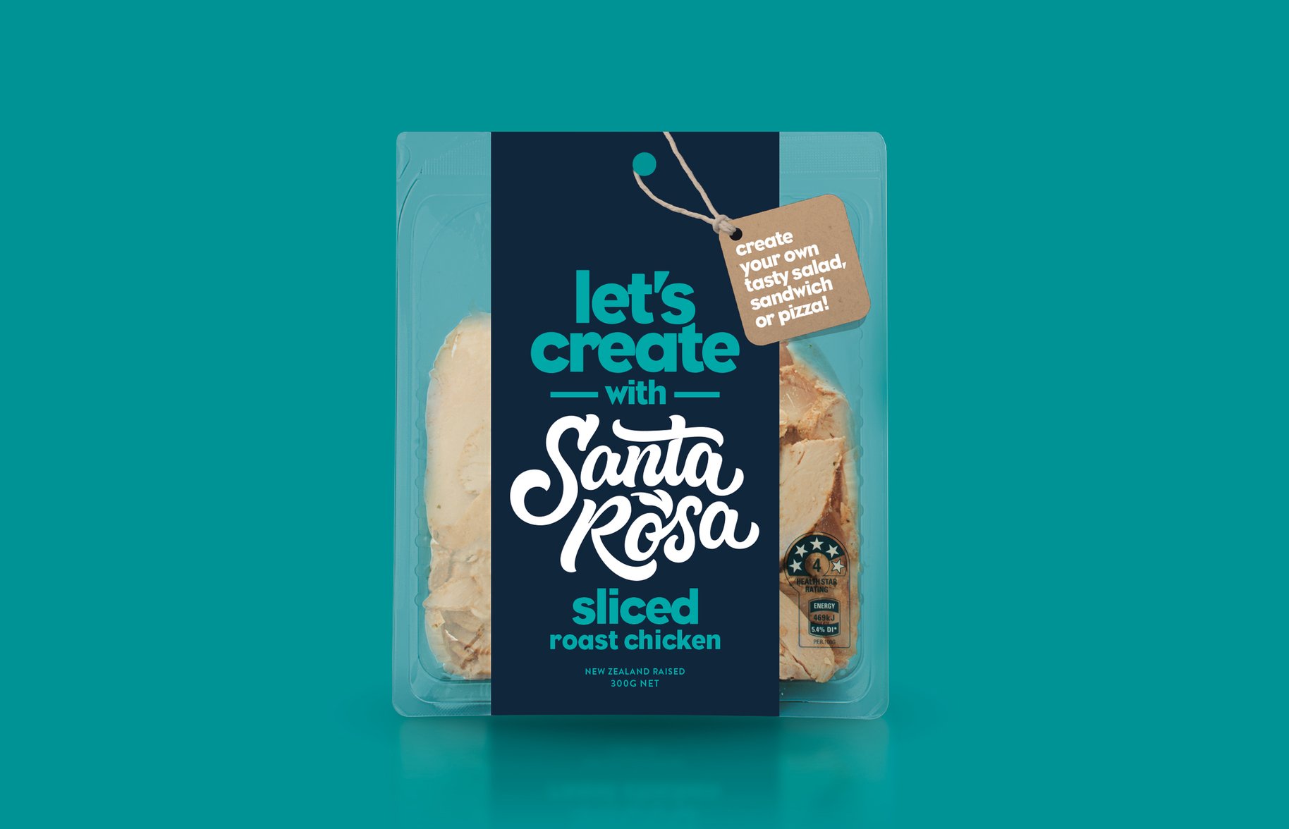 Santa Rosa sliced roast chicken packaging