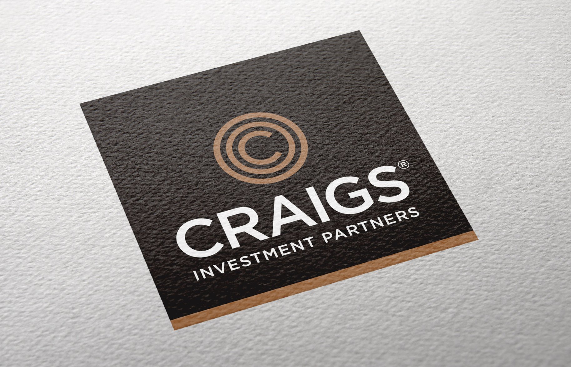 Craigs Investment Partners logo on textured paper