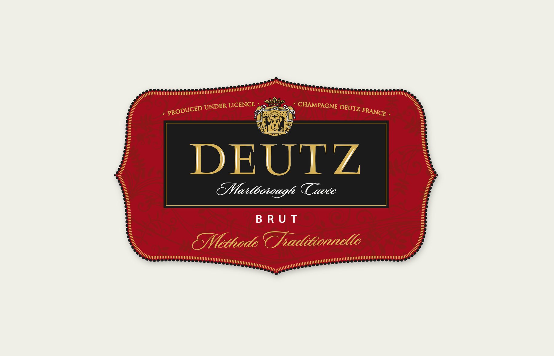 Deutz bottle label graphic