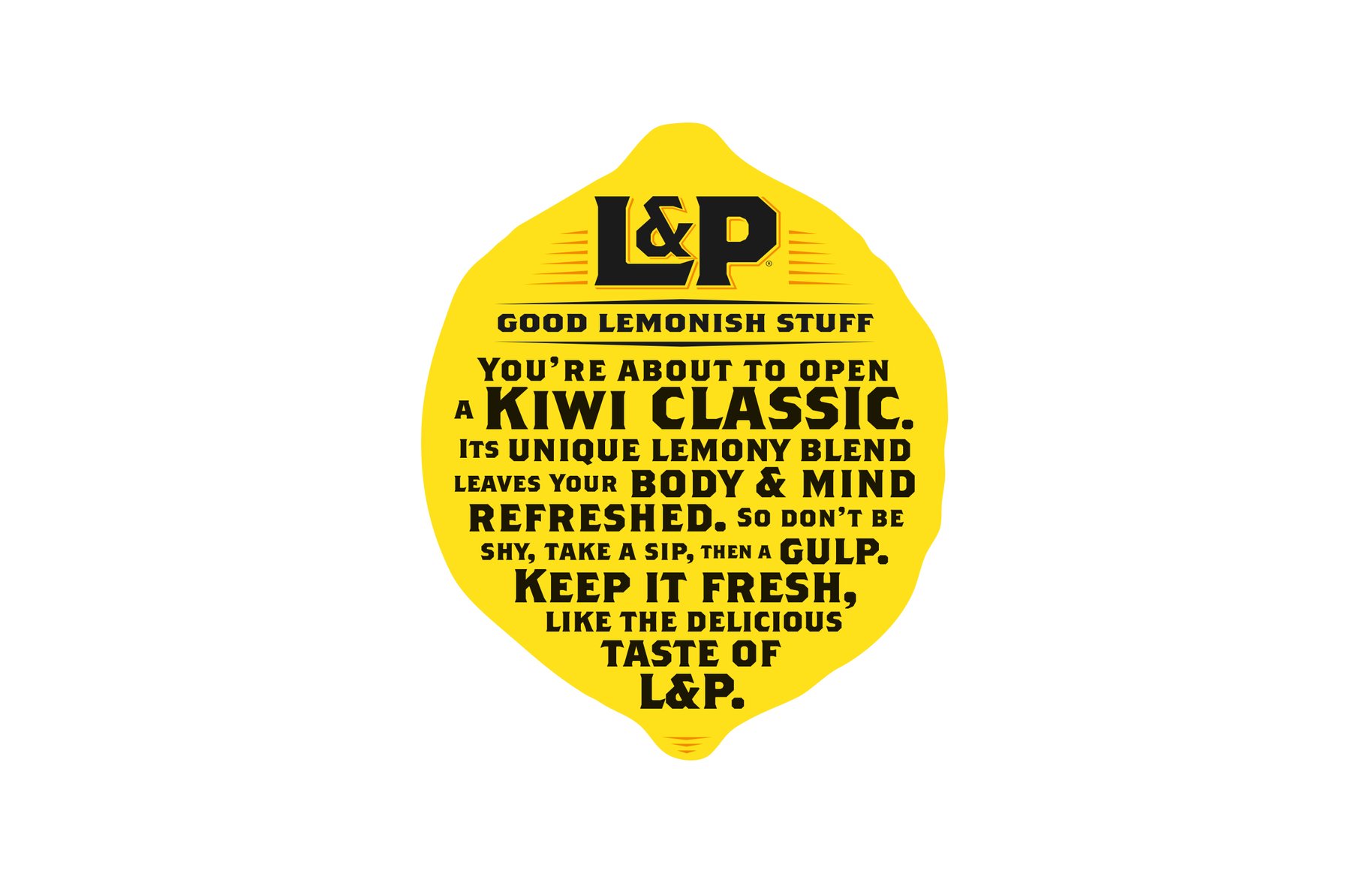 L&P lemon typography graphic 