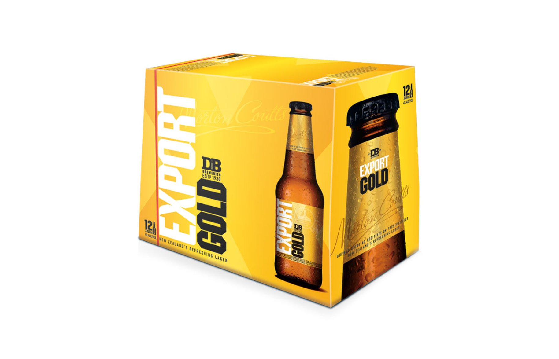 DB Export gold 12 pack Packaging 