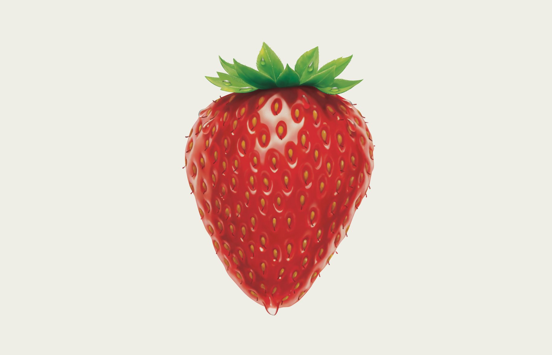 Fresh 'n Fruity Strawberry Illustration Design 