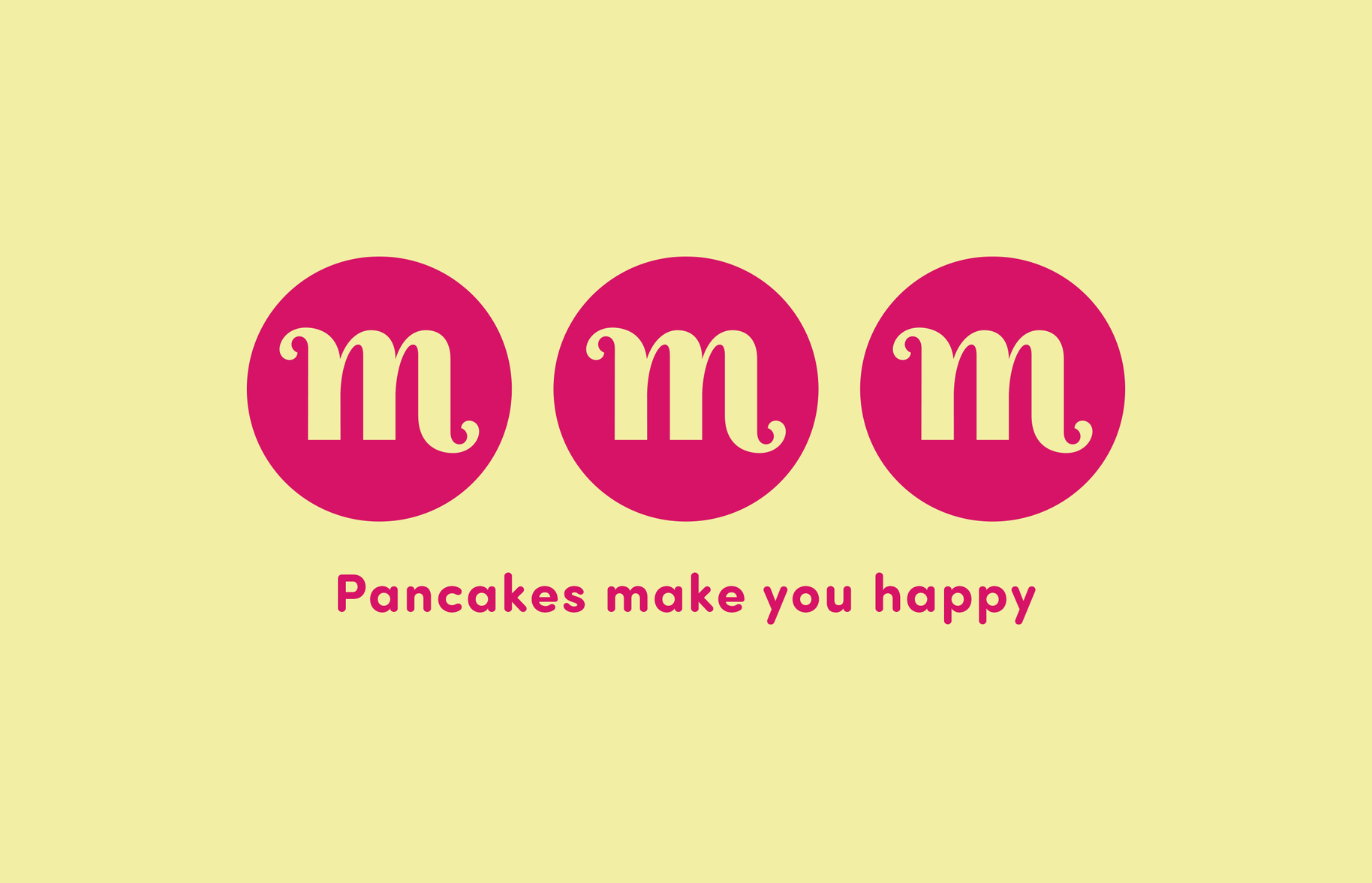 Marcel's 'Pancakes make you happy' Logo
