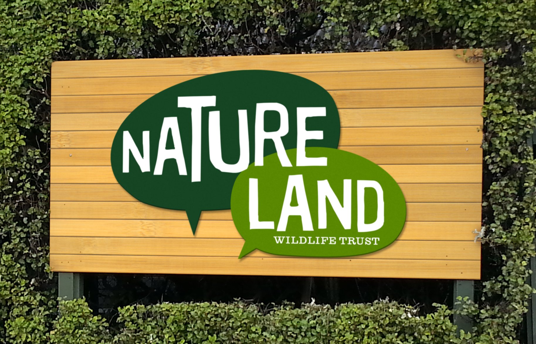 Natureland logo signage